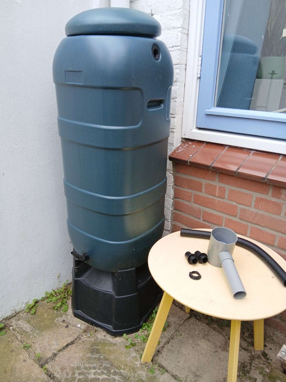 Harcostar regenton 100L incl voetstuk en vulautomaat - NIEUW, Ophalen, Kunststof, Met kraantje, Nieuw
