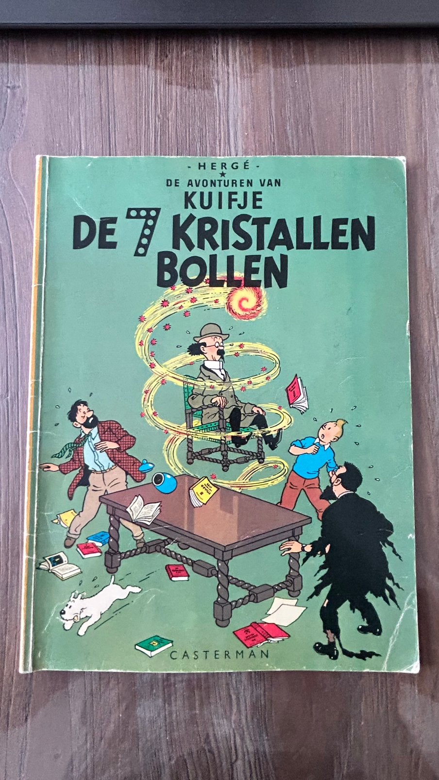 Kuifje De 7 kristallen bollen 1967, Boeken, Eén stripboek, Ophalen of Verzenden, Gelezen