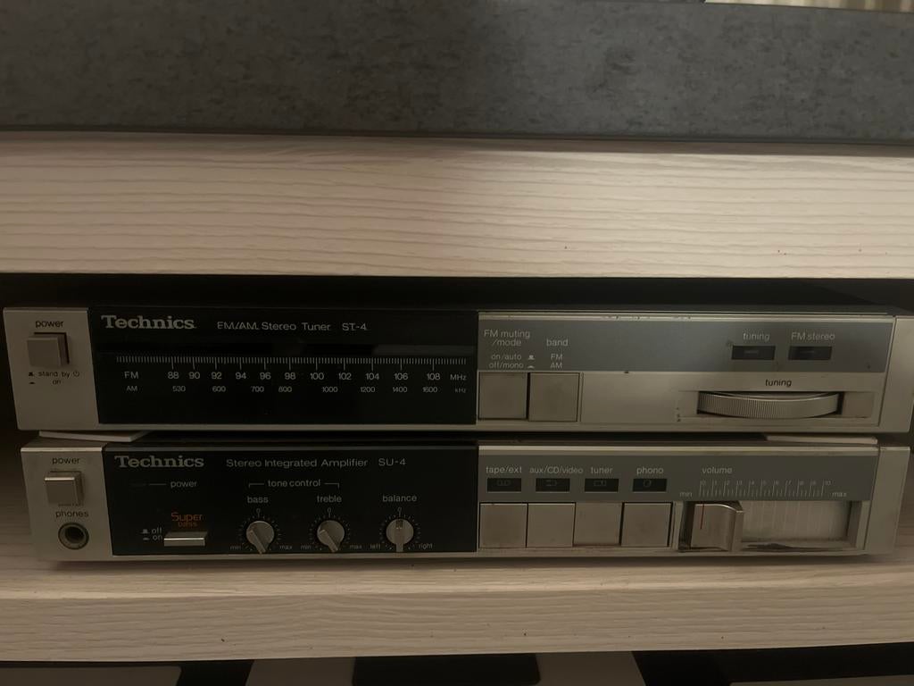 Technics ST-4 Tuner en SU-4 Versterker Set, Audio, Tv en Foto, Stereo-sets, Gebruikt, Tuner of Radio, Overige merken, Losse componenten