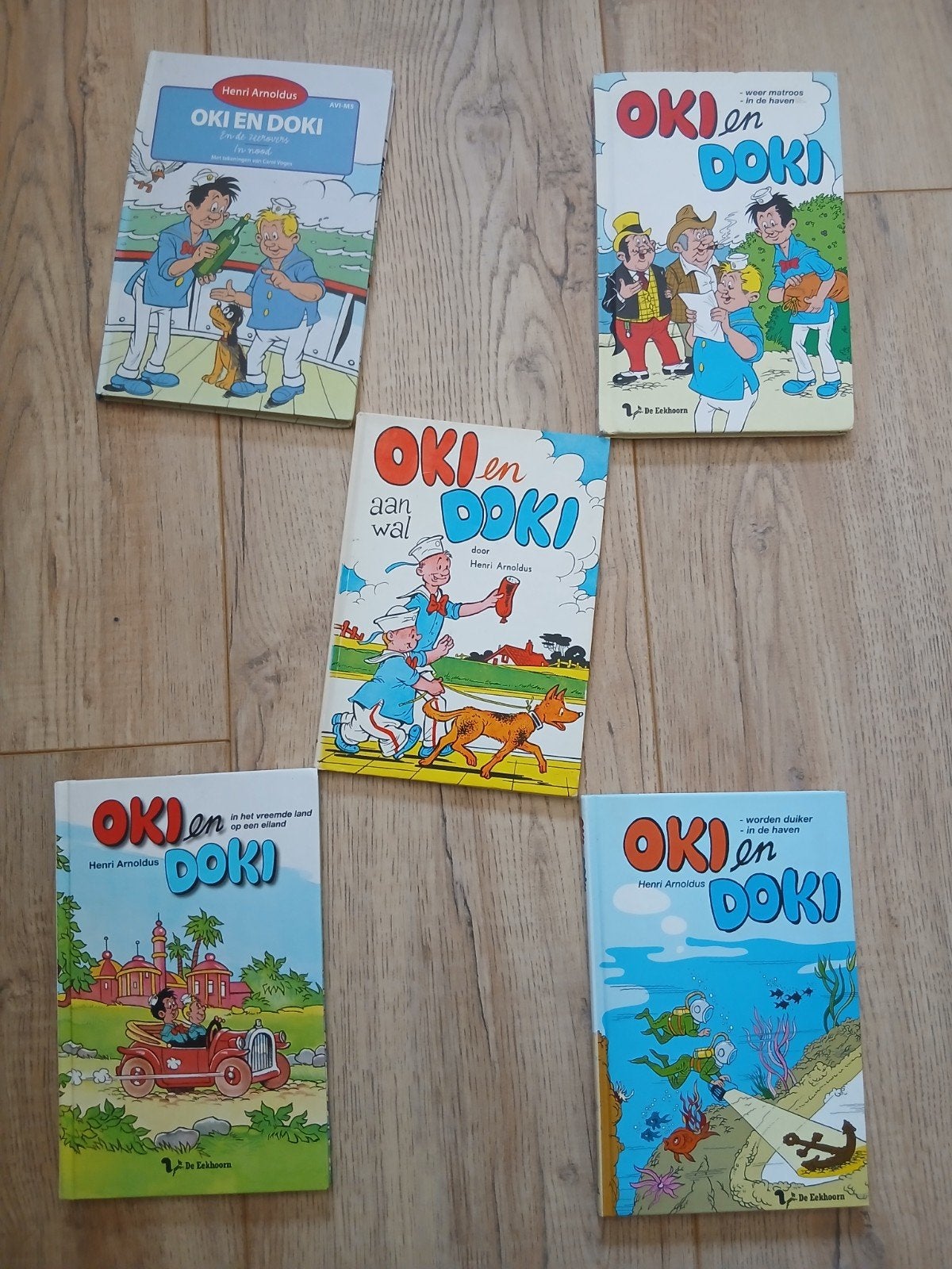 (voor)leesboeken van Oki en Doki, Boeken, Ophalen of Verzenden, Gelezen, Henri Arnoldus, Fictie algemeen