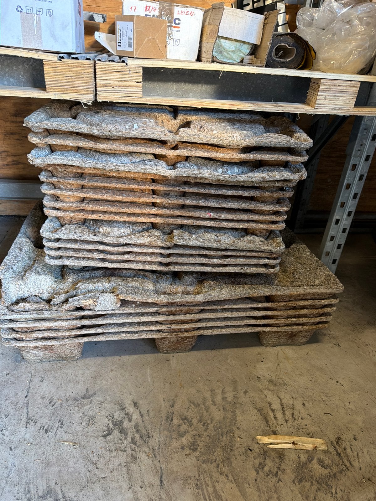 Geperste Houtvezel Pallets - 5st 120x80 12st 80x60, Ophalen, Gebruikt, 100 cm of meer, 60 cm of meer
