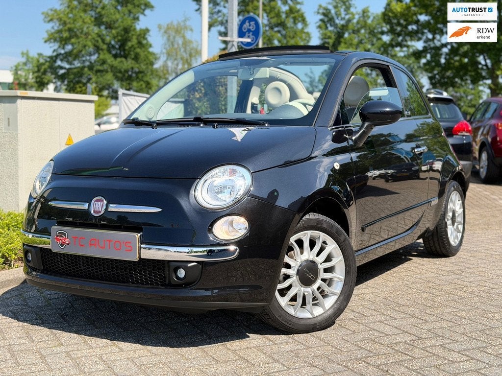 Fiat 500 C 1.2 Lounge automaat 1e eigenaar 22.000 KM, Auto's, Fiat, Euro 5, Gebruikt, 4 cilinders, Cabriolet