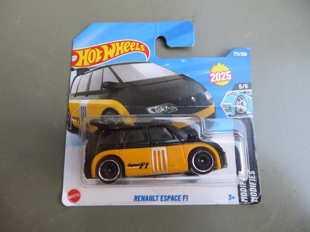 Hotwheels Renault Espace F1 GEEL, Ophalen of Verzenden, Nieuw, Auto
