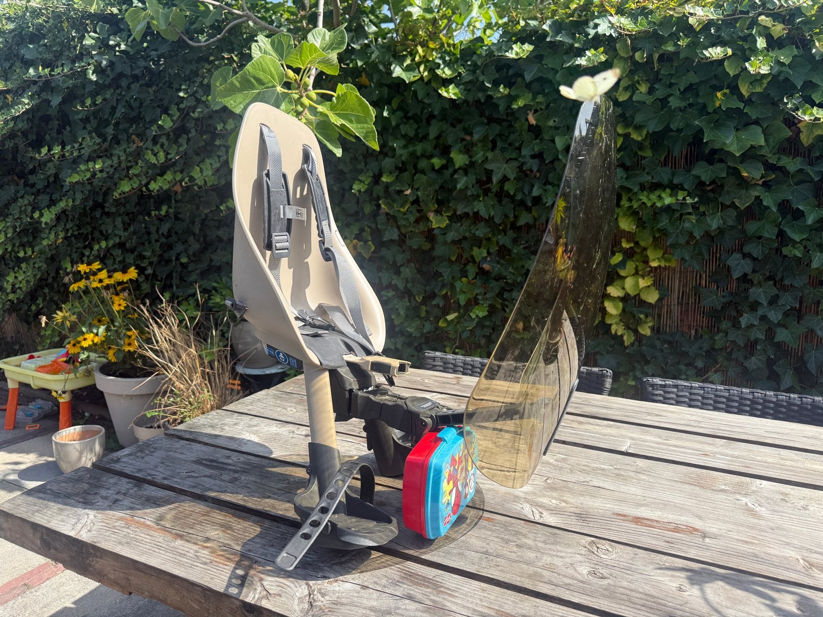 Urban Iki fietszitje voor met windscherm, Ophalen, Voorzitje, 0 t/m 13 kg, Gebruikt