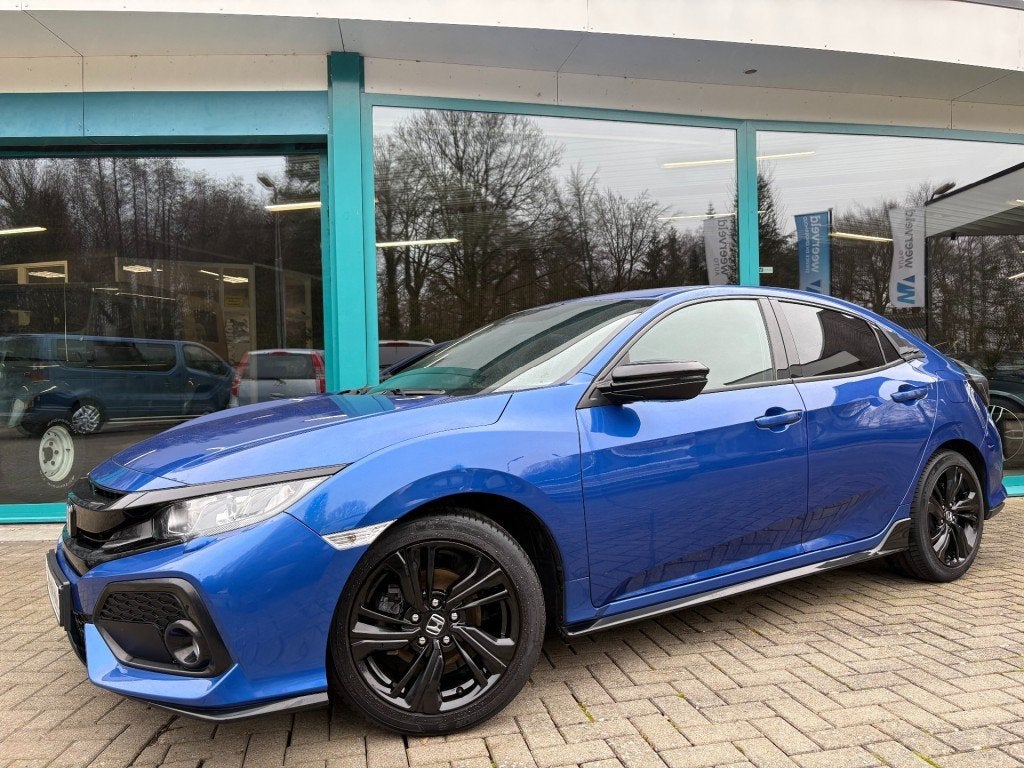 Honda CIVIC 1.0 i-VTEC DYNAMIC LIMITED EDITION Leder, Navi,, Auto's, 127 pk, Gebruikt, Blauw, 988 cc