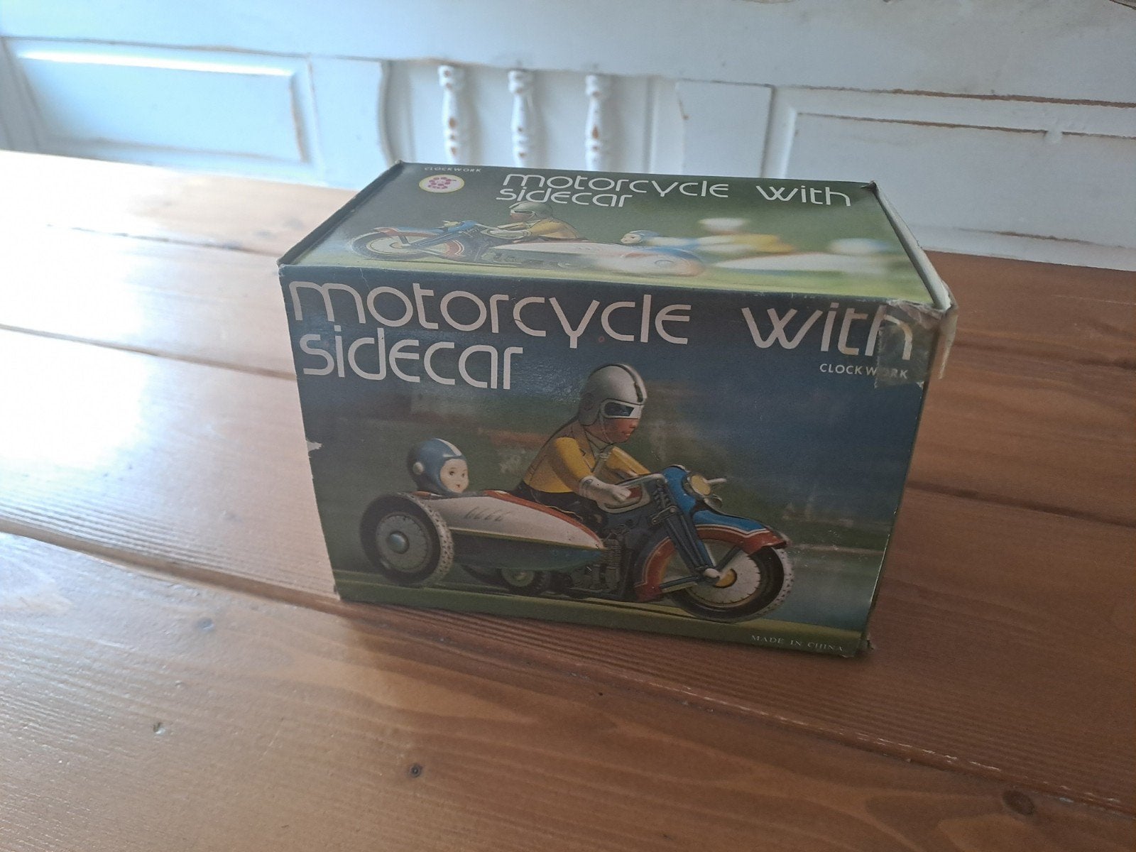 blikken motor met zijspan MS 709, Ophalen of Verzenden, Zo goed als nieuw, Overige