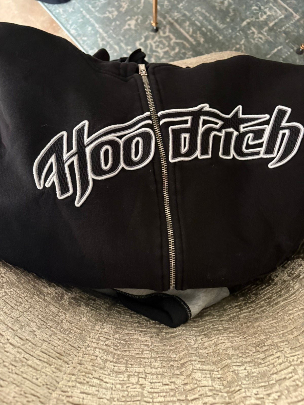 Hoodrich vest zwart, Ophalen of Verzenden, Zo goed als nieuw, Maat 38/40 (M), Zwart