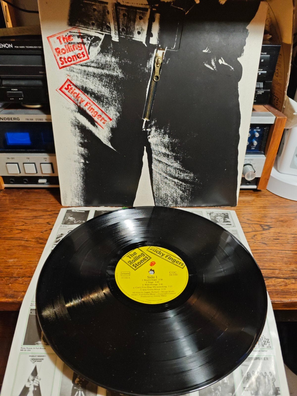 The Rolling Stones - Sticky Fingers LP met rits, LP, Gebruikt, Originele persing, Ophalen of Verzenden