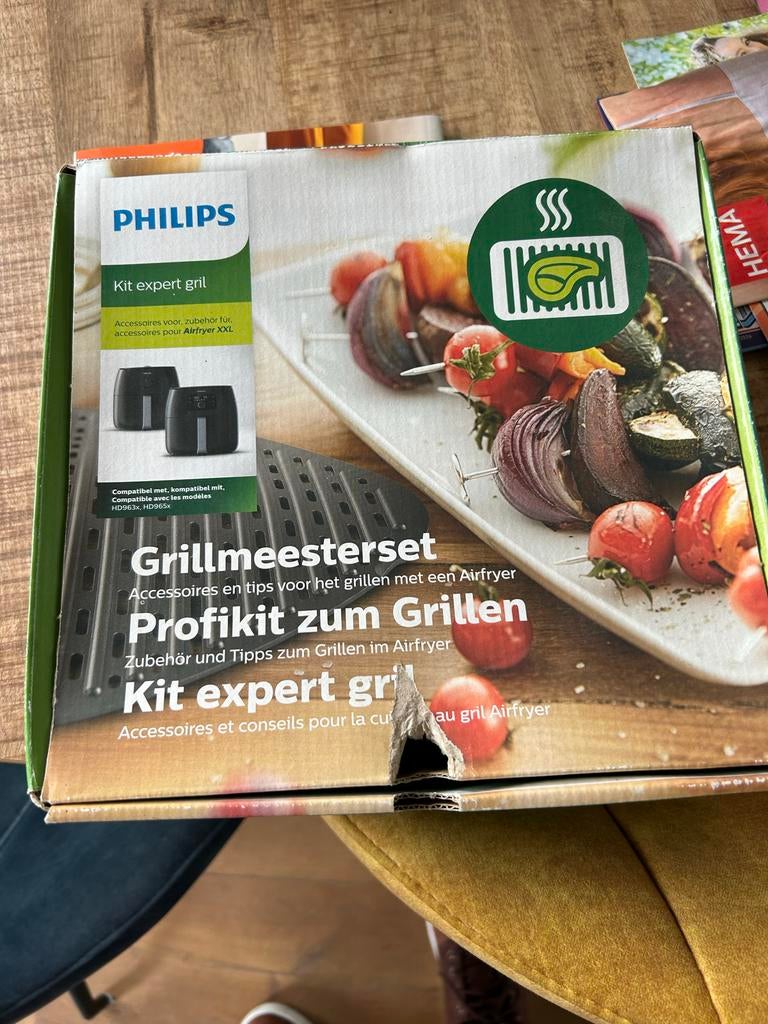 Philips Grillmeesterset voor Airfryer XXL - Nieuw, Ophalen of Verzenden, Nieuw, Airfryer XXL, 1500 gram of meer