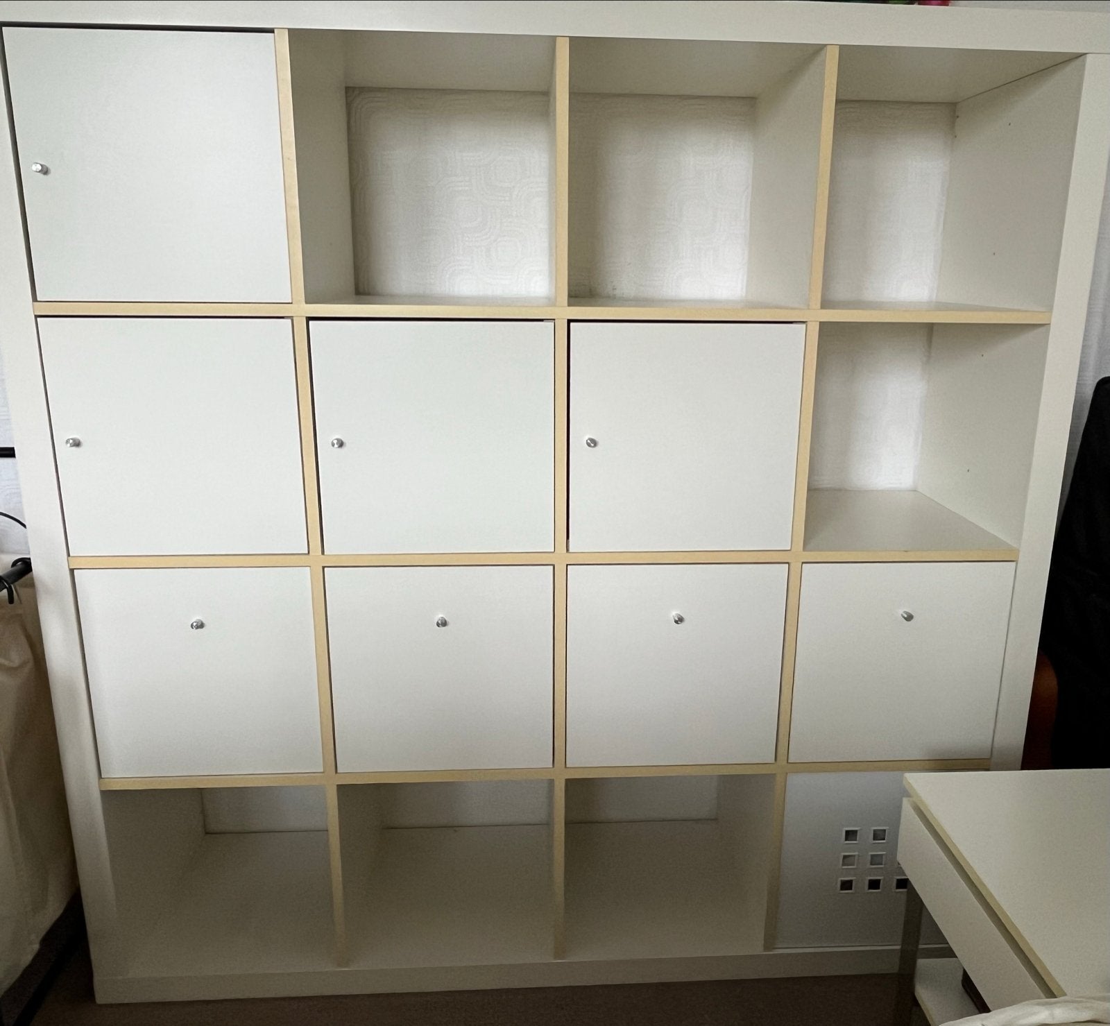 IKEA Kallax Kast met deuren en open vakken, Ophalen, Gebruikt, 100 tot 150 cm, 100 tot 150 cm