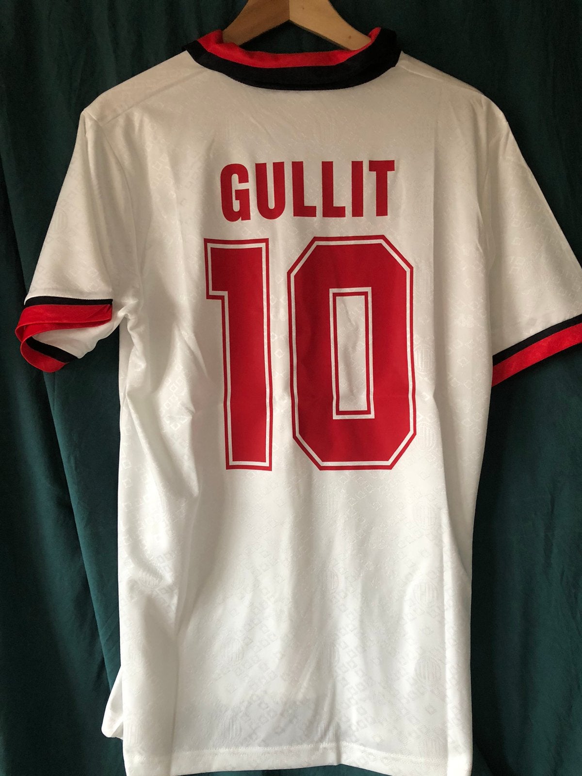 Gullit AC Milan retro voetbalshirt maat M, Ophalen of Verzenden, Zo goed als nieuw, Shirt
