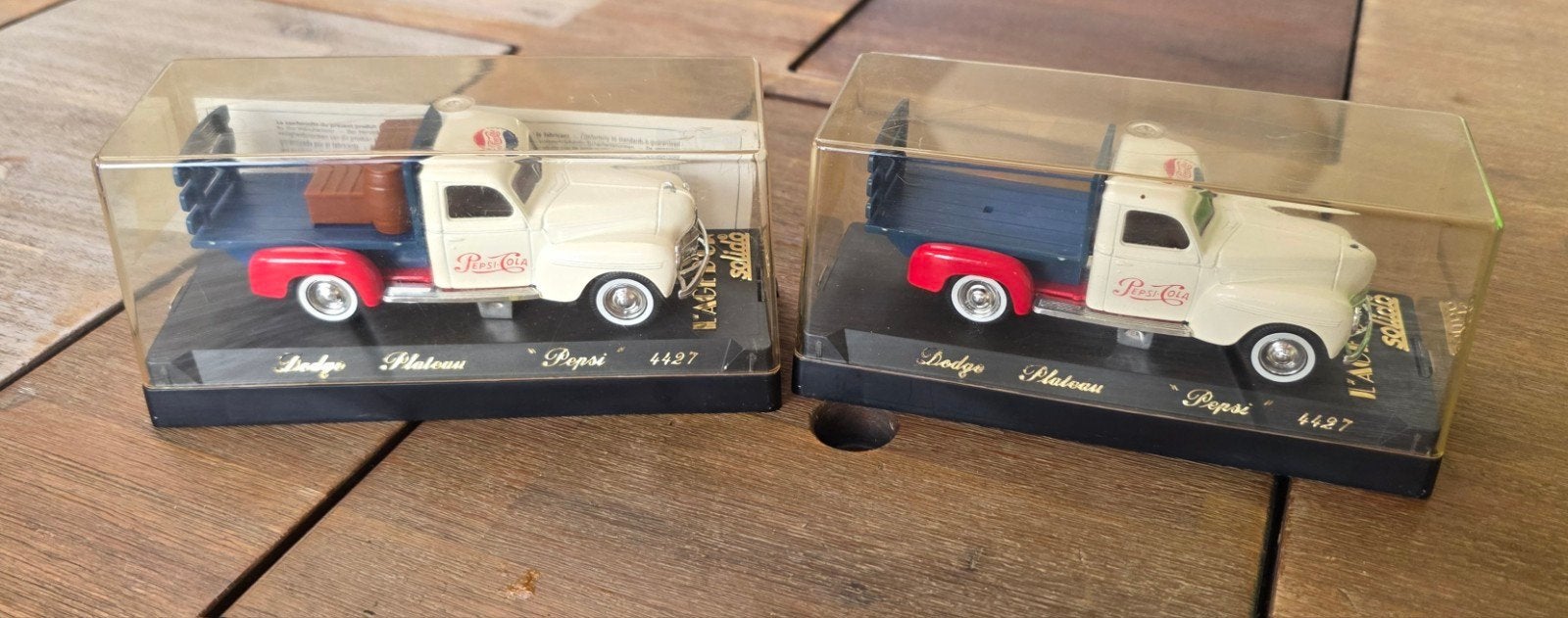Solido 1:43 Dodge Plateau Truck Pepsi Cola Wit Blauw, Ophalen of Verzenden, Zo goed als nieuw, Overige merken
