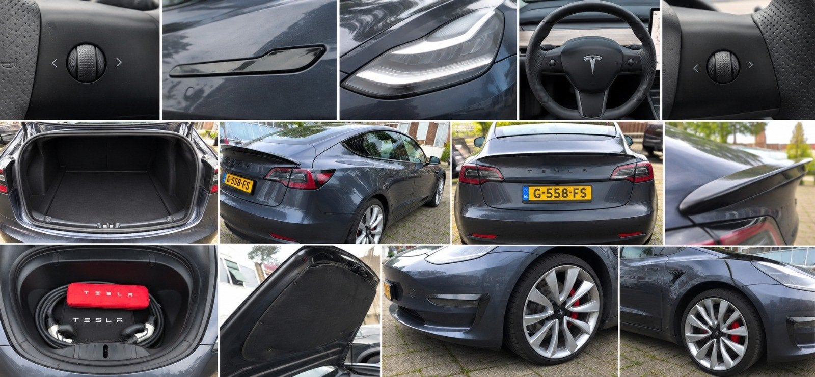 Foto 2 van Tesla Model 3 2019 Performance Grijs | 83% SOH / NW banden |