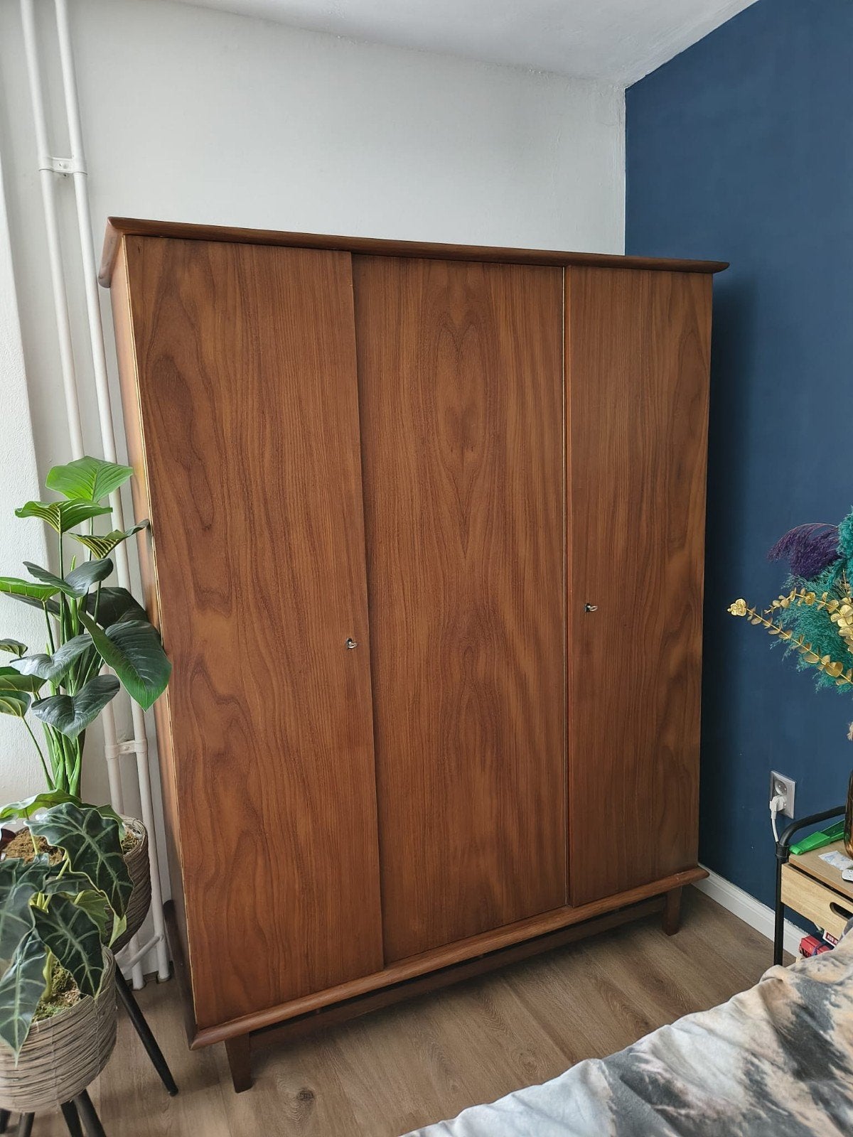 deens design scandinavisch vintage kledingkast, Ophalen, Met deur(en), 100 tot 150 cm, Deens design, Vintage, Mid-century modern