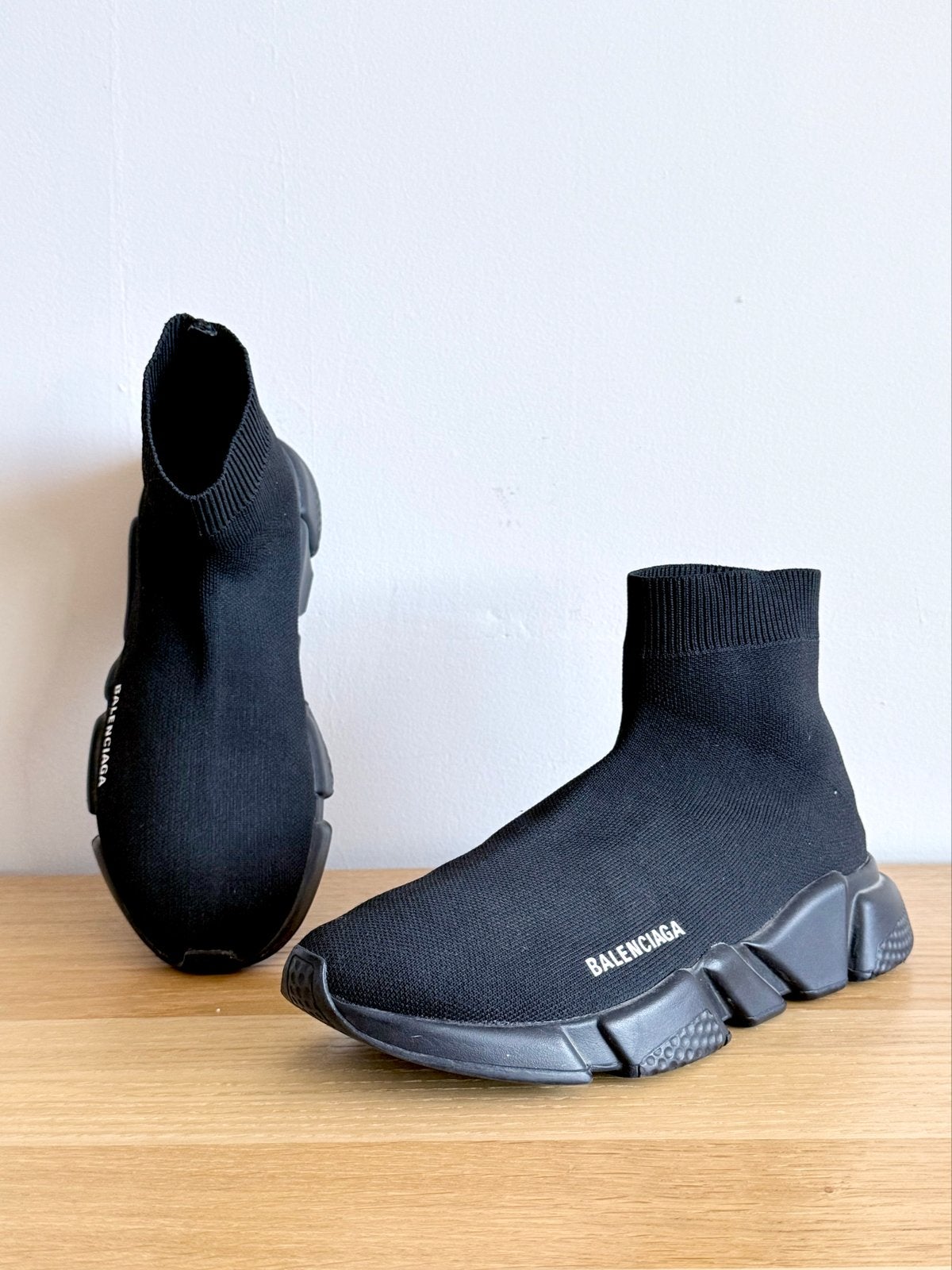 Speed Trainers gemerkt ‘Balanciaga’ - Maat 42 Unisex, Ophalen, Gedragen, Zwart, Sneakers of Gympen