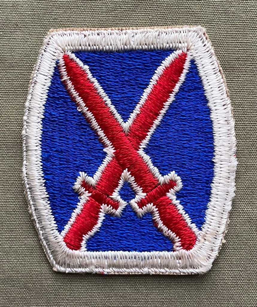 US WW2 Shoulder Patch - 10th Mountain Infantry Division ETO, Ophalen of Verzenden, Landmacht, Amerika, Embleem of Badge