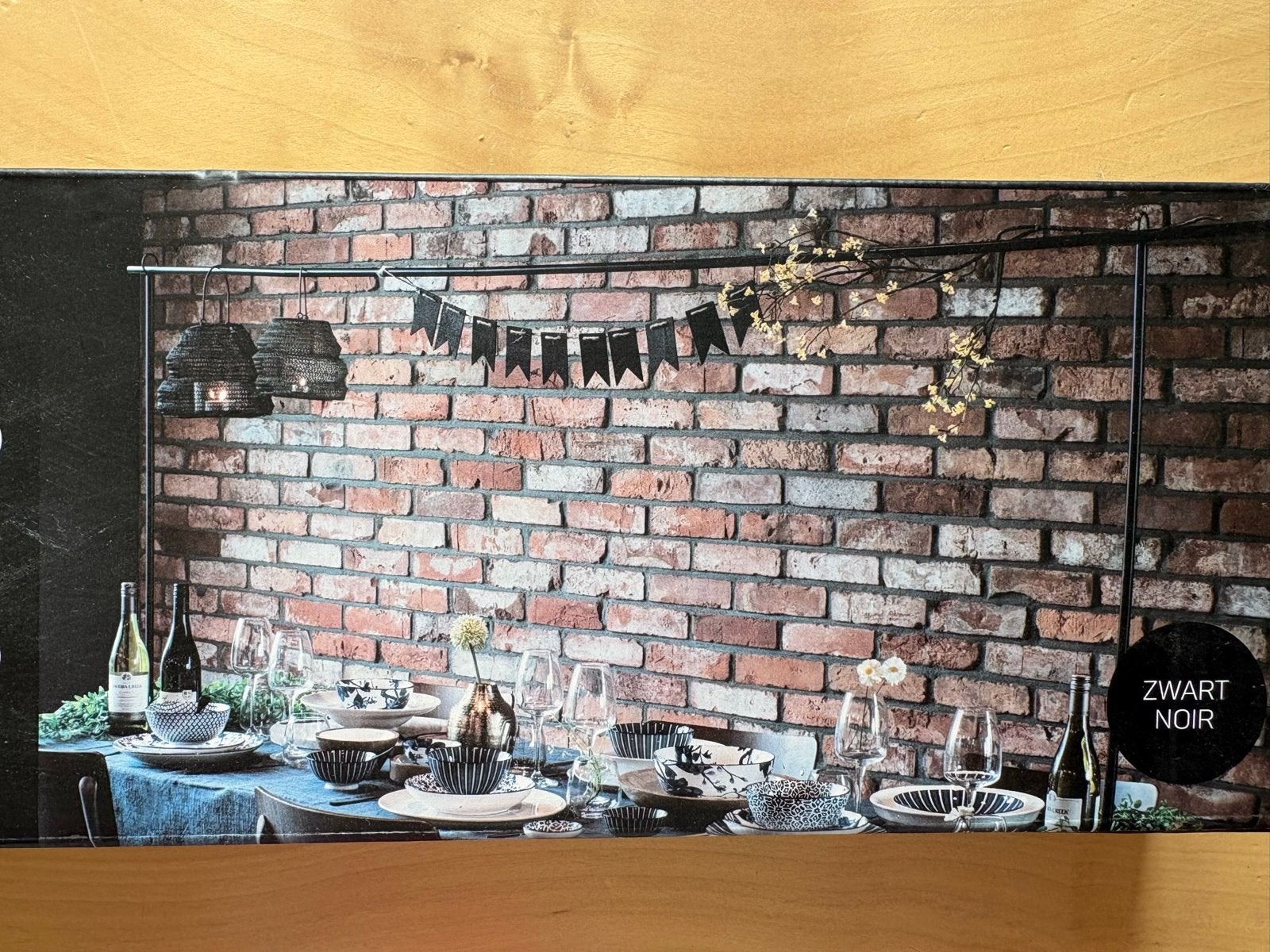 Decoratie tafelrek voor feestelijke setting, Overige typen, Ophalen of Verzenden, Zo goed als nieuw, Zwart