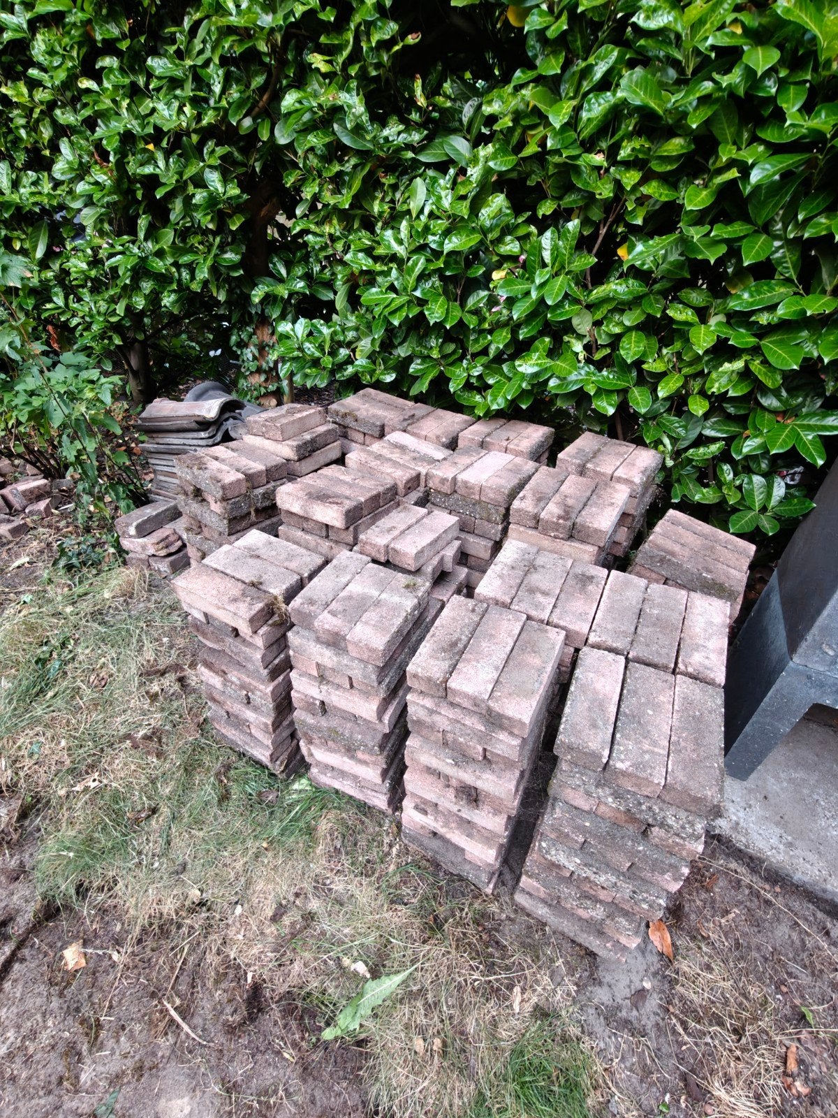 Gratis af te halen: circa 6 m2 gebruikte klinkers, Ophalen, Gebruikt, Klinkers, 5 tot 10 m²