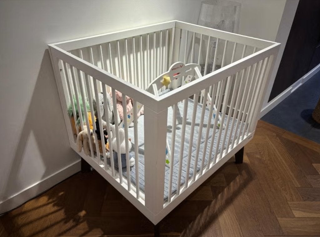 Kidsmill sixties babybox, Ophalen, Zo goed als nieuw, Rechthoekig, In hoogte verstelbaar
