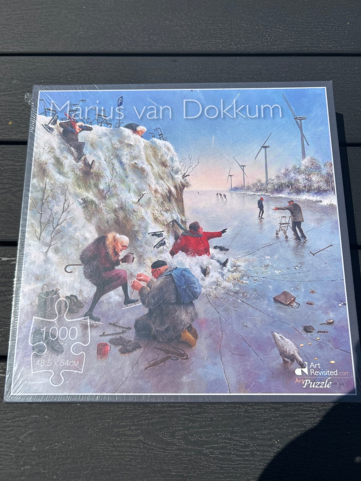 Marius van Dokkum Puzzel - IJspret - 1000 stukjes - Nieuw, Ophalen of Verzenden, 500 t/m 1500 stukjes, Nieuw