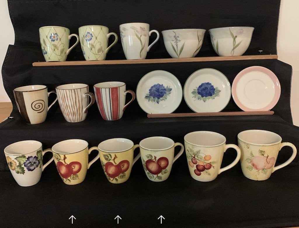 Vic's senseo mokjes koffiekopjes kommetjes mok kopje bordjes, Huis en Inrichting, Keuken | Servies, Ophalen of Verzenden, Zo goed als nieuw