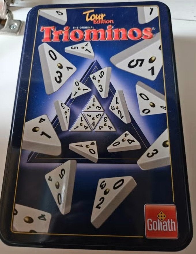 The original TRIOMINOS Tour Edition - Goliath, Ophalen, Goliath, Zo goed als nieuw, Vijf spelers of meer