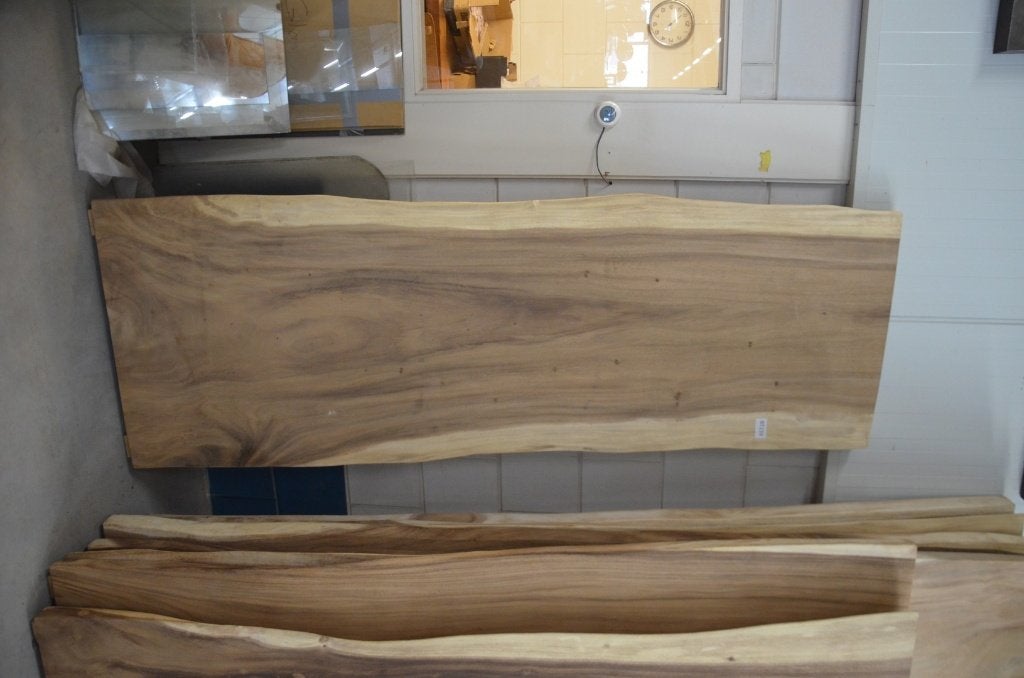 Boomstamtafel 250 cm suar -BT 239 - 2,5 meter boomstamtafel, Overige houtsoorten, Ophalen of Verzenden, Vijf personen of meer