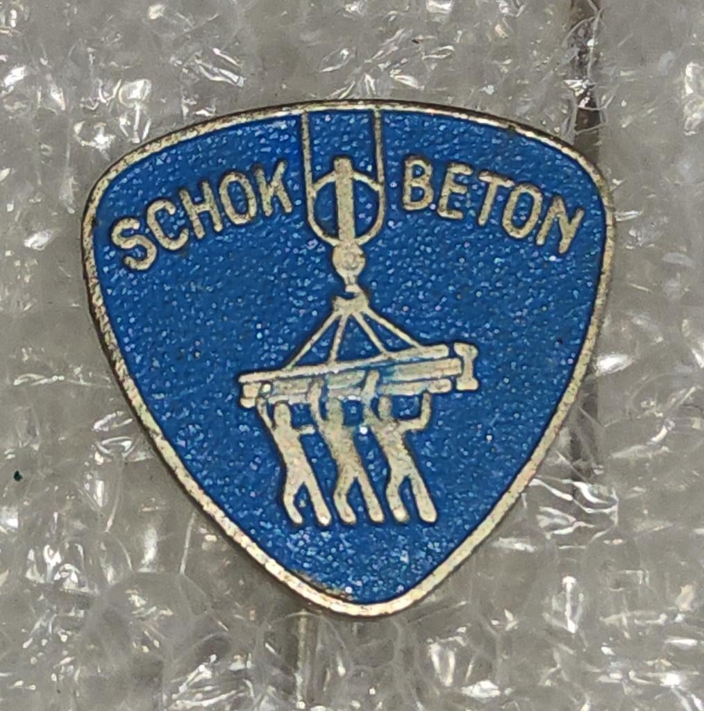 Vintage Speldje Schokbeton - Bouw & Constructie, Ophalen of Verzenden, Gebruikt, Overige onderwerpen, Speldje of Pin