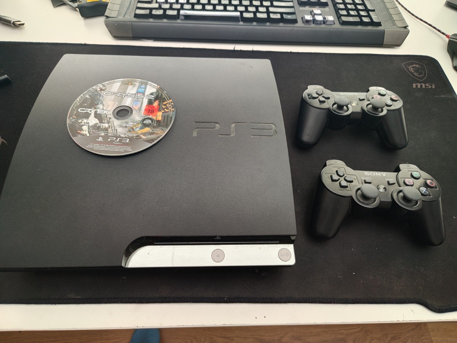 PlayStation 3 (PS3) - Goed werkend met 2 controllers, 2 spelers, Ophalen of Verzenden, Gebruikt, Vechten