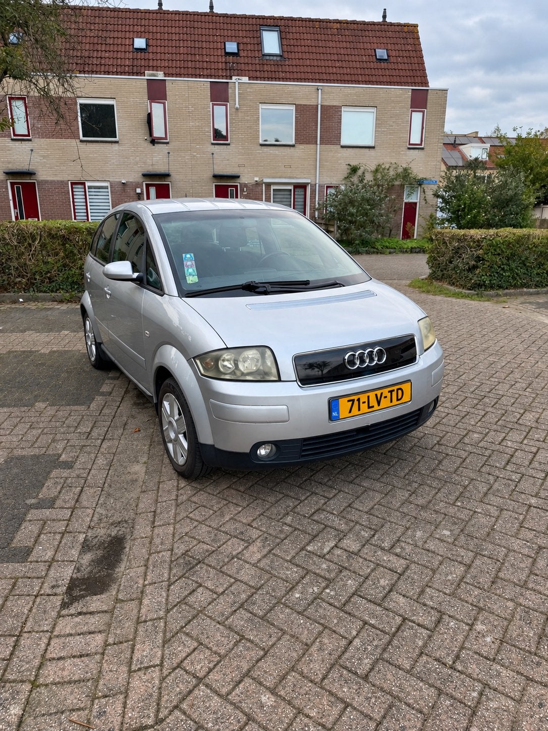Audi A2 1.4 55KW 2003 Grijs, Auto's, 74 pk, 31 €/maand, 4 cilinders, 4 stoelen