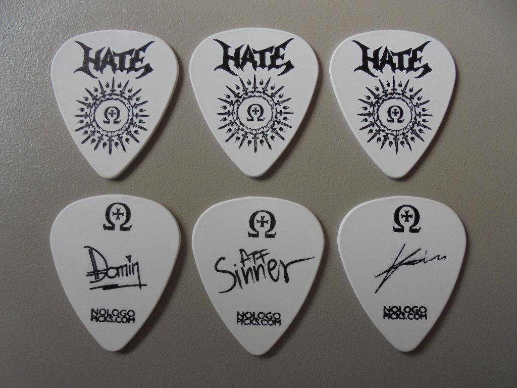 HATE plectrums, Verzamelen, Ophalen of Verzenden, Nieuw, Instrument of Toebehoren