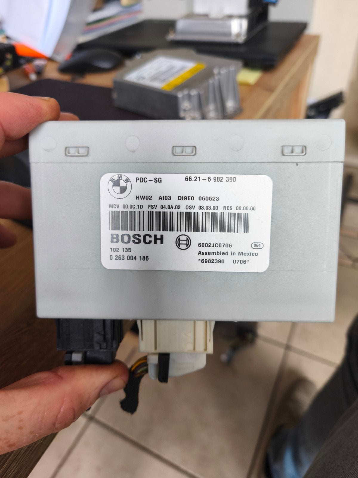 E90 E91 BMW PDC park distance  Module 66.21-6 982 390 Bosch, Ophalen of Verzenden, Gebruikt, BMW