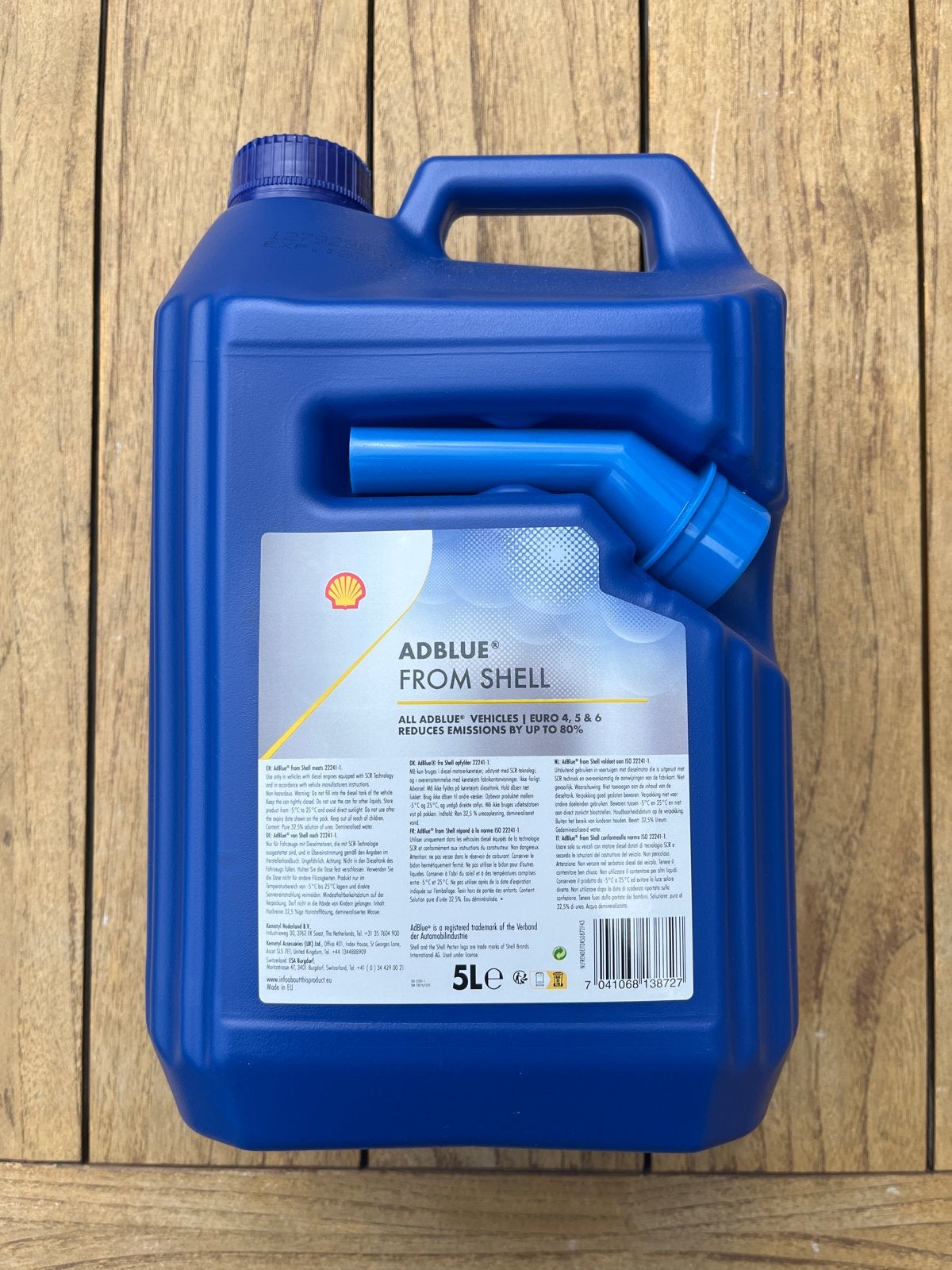 Shell AdBlue 5L - Vermindert uitstoot tot 80%, Auto diversen, Onderhoudsmiddelen, Ophalen