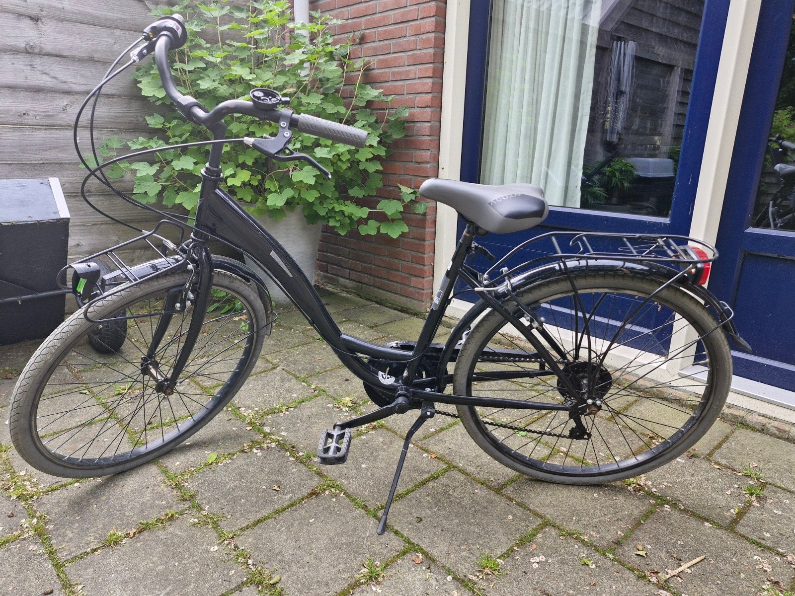 Zwarte Agora meidenfiets met versnellingen, Overige merken, Velgrem, Versnellingen, Ophalen of Verzenden