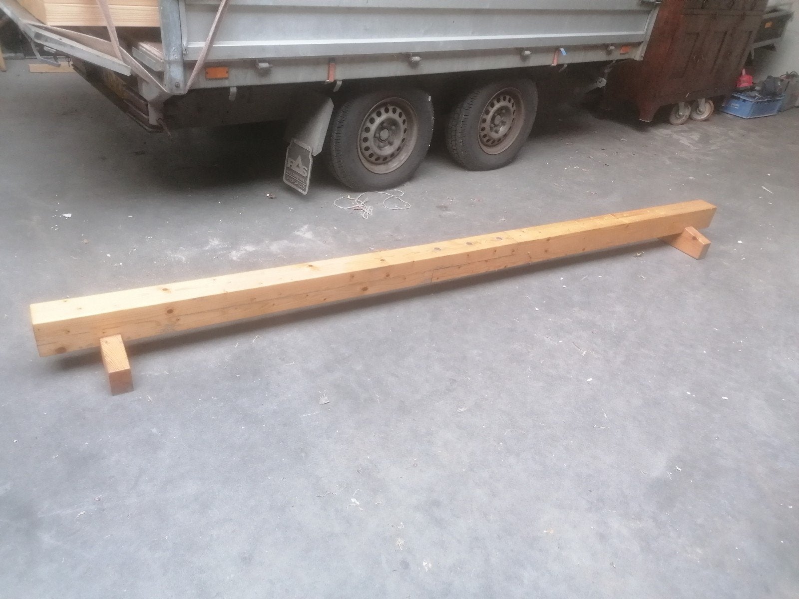 evenwichtsbalk, Ophalen, Gebruikt, Materiaal