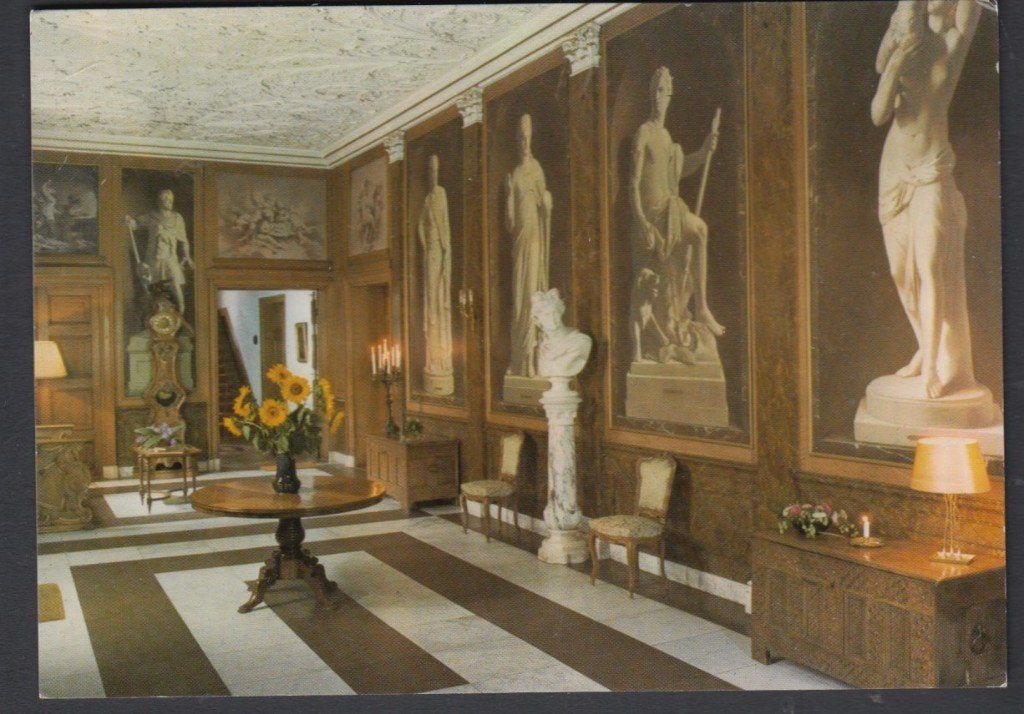 Doetinchem Kasteel Slangenburg Interieur Hal Gelopen 1984, Verzamelen, Verzenden, 1980 tot heden, Gelopen, Gelderland