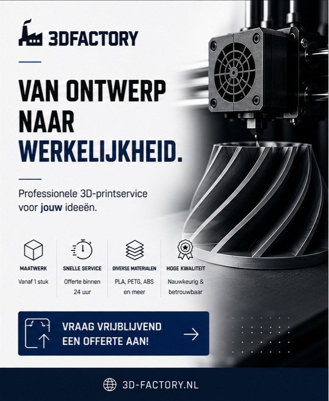 3D-printservice, Computers en Software, 3Dfactory, Nieuw, Ophalen of Verzenden, Filament
