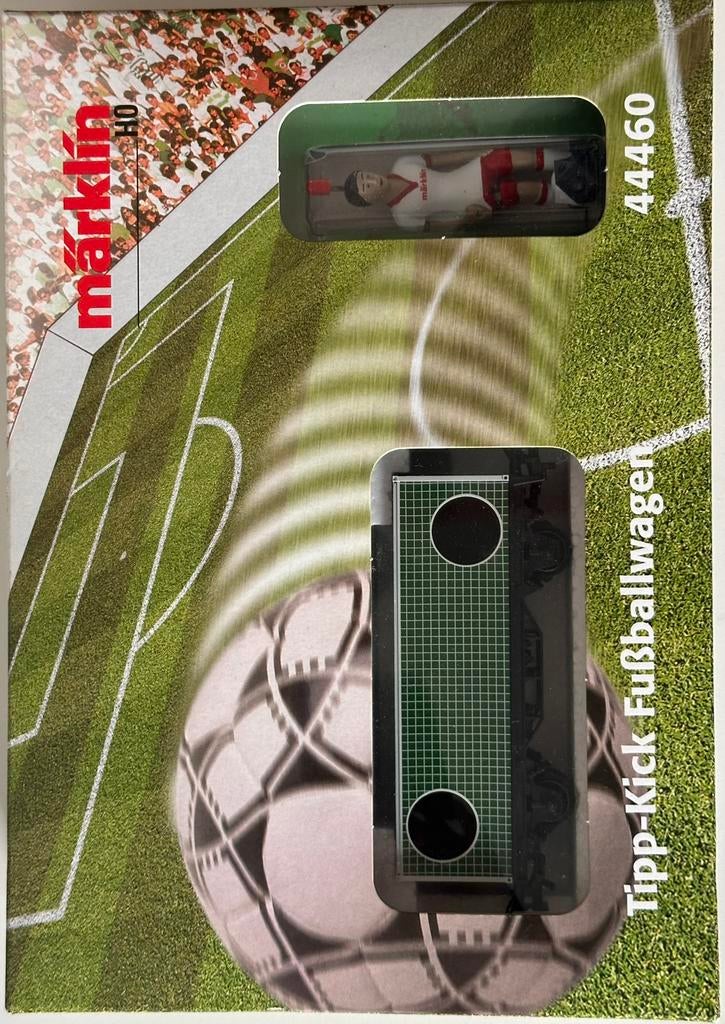 Märklin HO 44460 Tipp-Kick voetbalwagen + Raum & Zeit set, Hobby en Vrije tijd, Modeltreinen | H0, Wisselstroom, Verzenden, Wagon