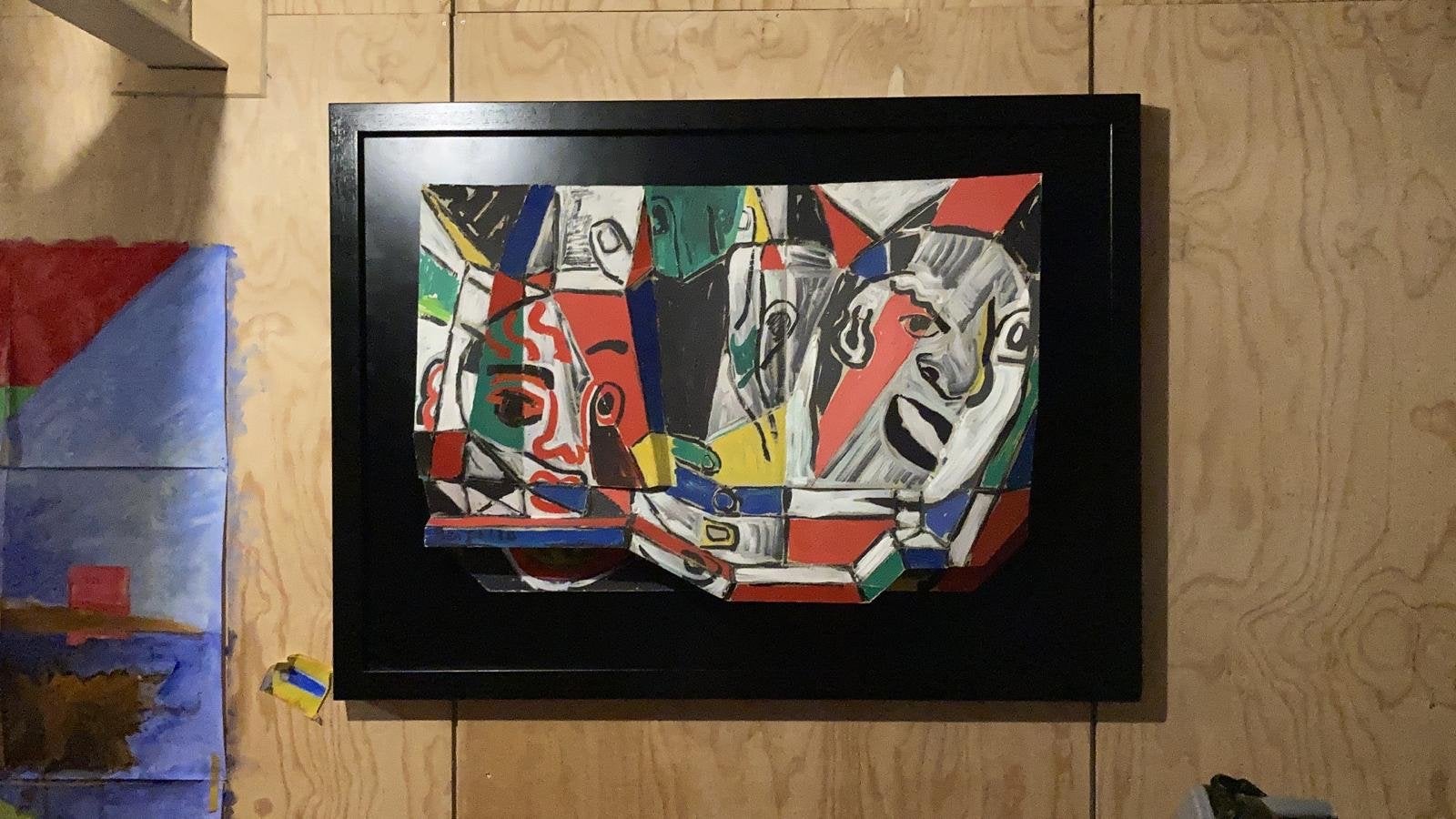 Uniek 3D-kunstwerk 'Gezichten' van Bergalo, Ophalen