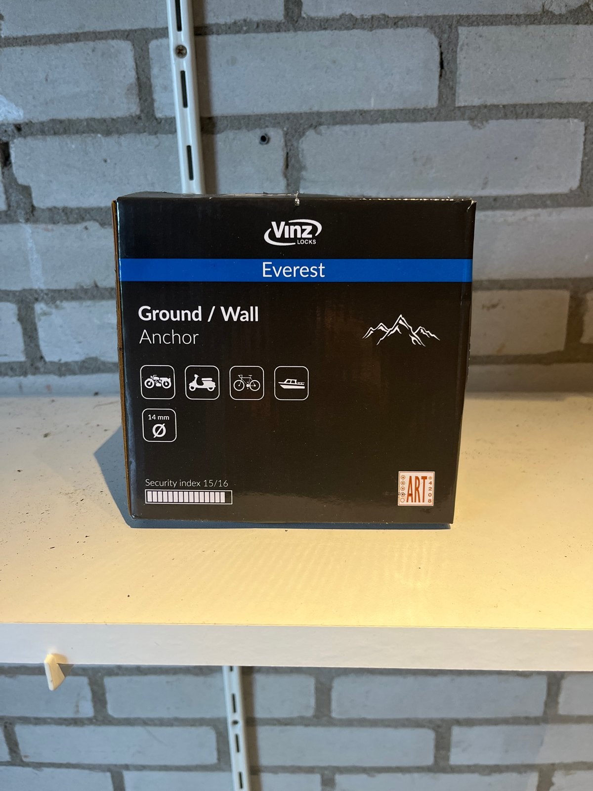 VinZ Everest Grond/Muur Anker - ART 4 Gecertificeerd, Ophalen, Nieuw
