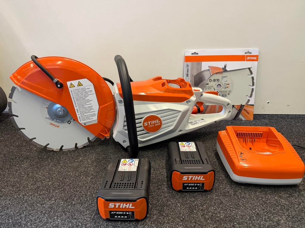 Stihl accuslijper TSA 300 + accu s AL 500 lader en schijven, Ophalen, Nieuw, Stihl