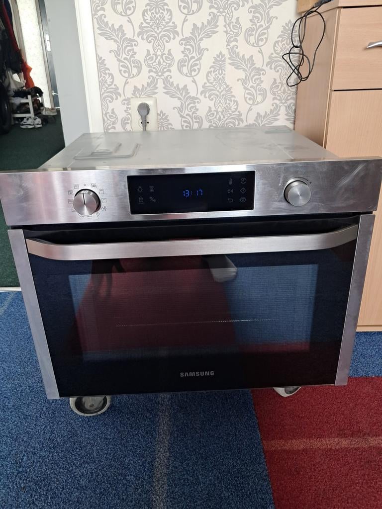 Samsung NQ50J3530BS inbouw oven/magnetron combi, Ophalen, Combimagnetron, Grill, Zo goed als nieuw