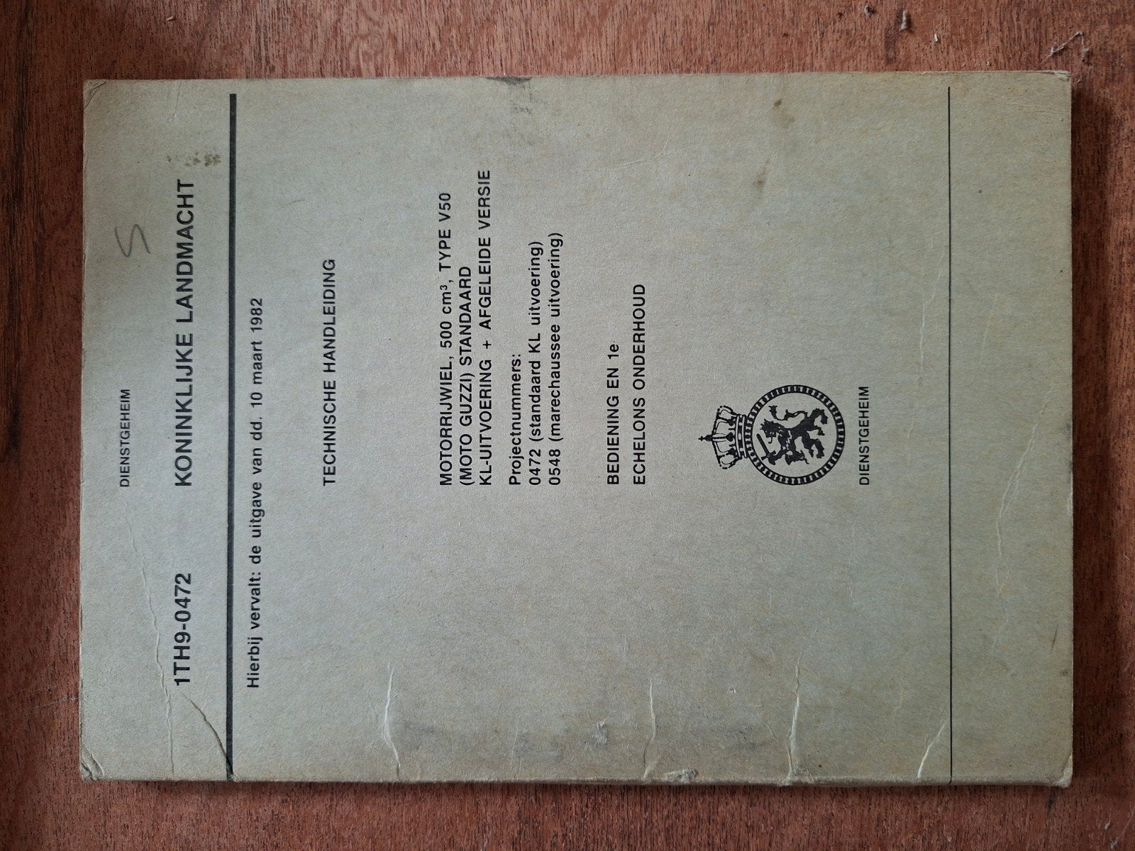 Collectie Koninklijke Landmacht Technische Handleidingen, Ophalen of Verzenden