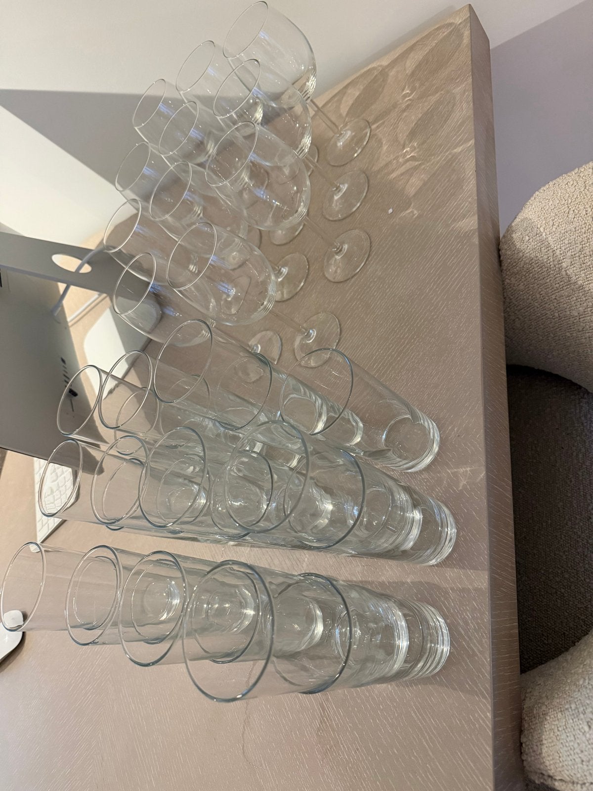 Set van diverse IKEA glazen: wijnglazen en longdrinkglazen, Ophalen, Glas of Glazen, Gebruikt, Overige merken
