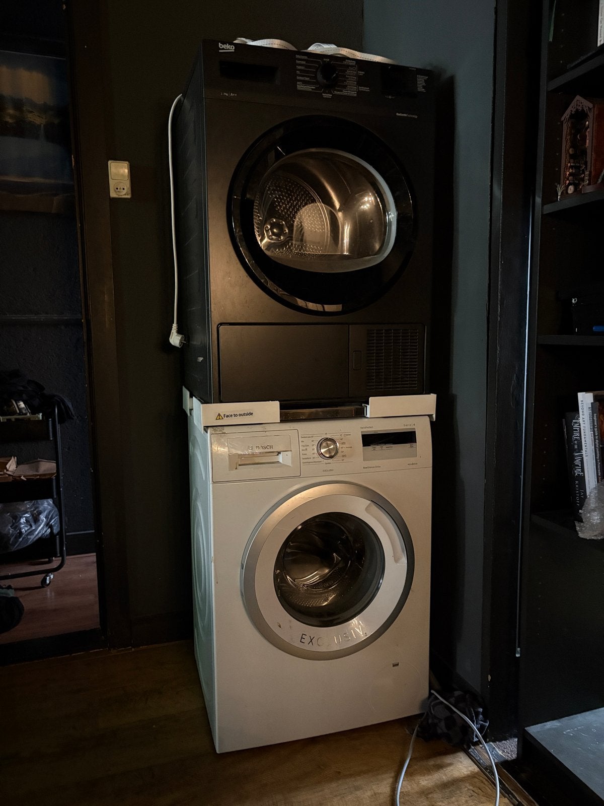 Beko Warmtepompdroger & Bosch Wasmachine, Ophalen, 6 tot 8 kg, Minder dan 85 cm, Overige typen