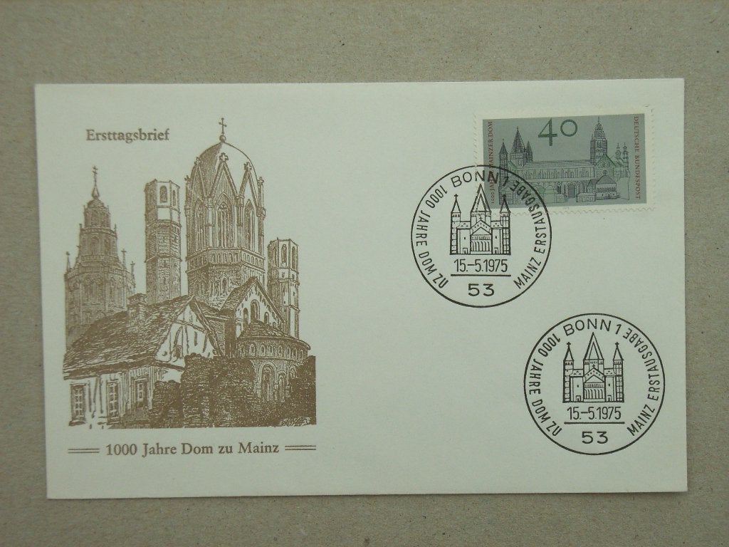 ZM   FDC Bundespost 845, Ophalen of Verzenden, Onbeschreven, Europa