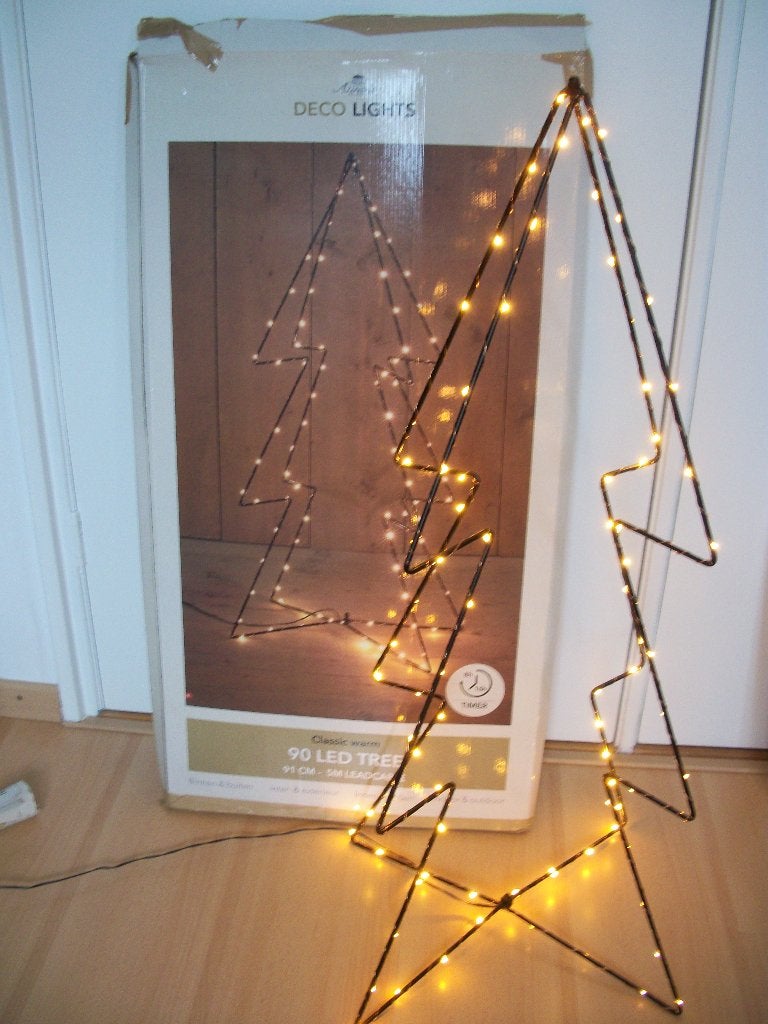 Kerstboom Verlichting - binnen buiten - Timer - 91 cm - zgan, Ophalen of Verzenden, Nieuw