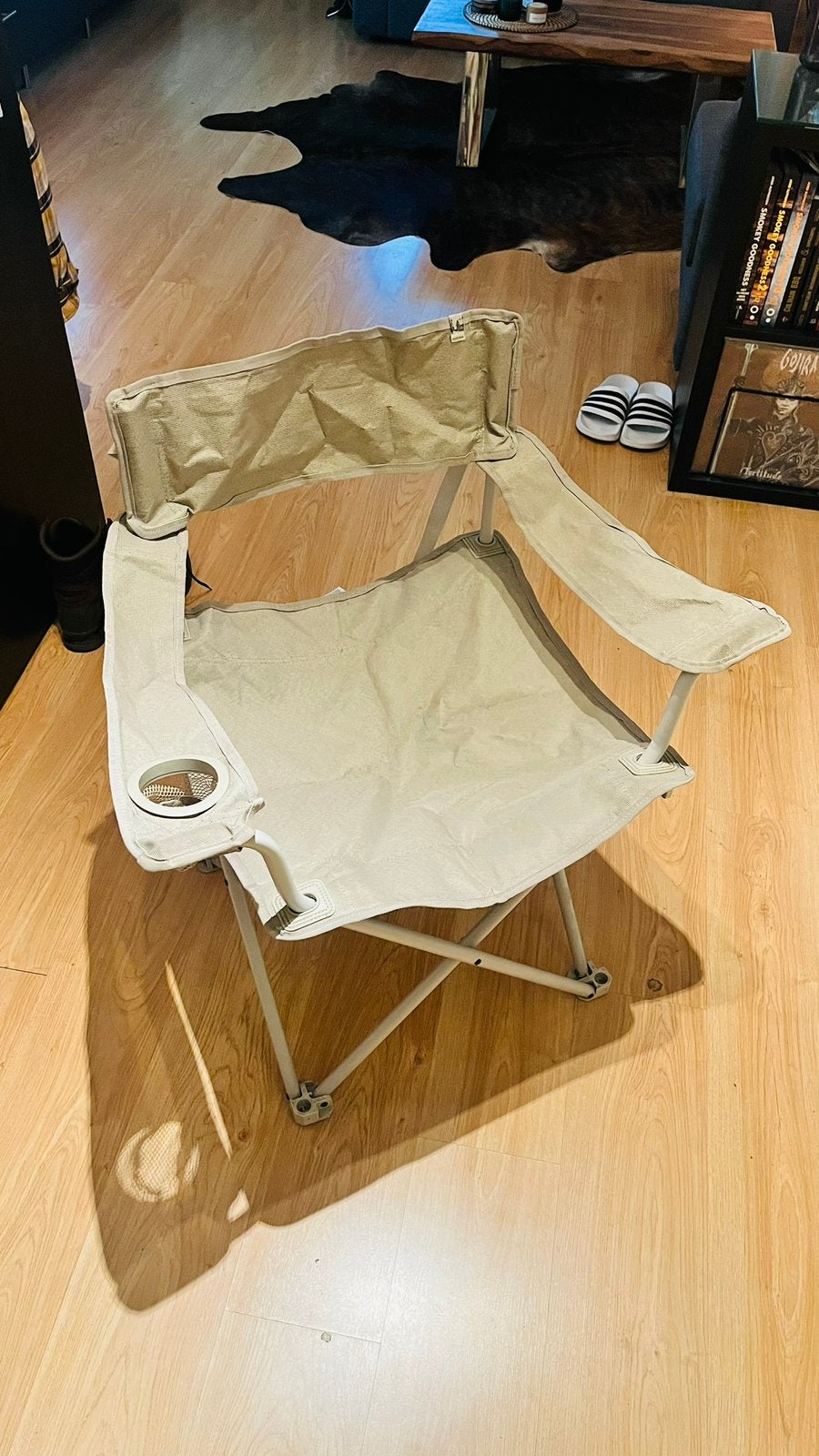 Camping/ festivalstoel opvouwbaar en zeer robuust, Ophalen of Verzenden, Zo goed als nieuw, Campingstoel