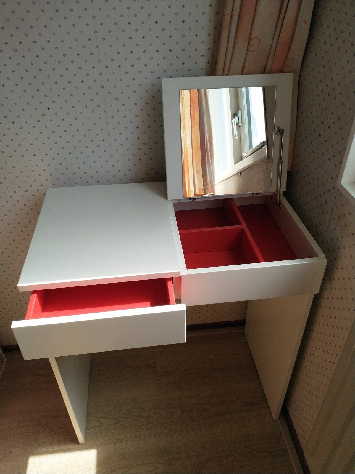 Ikea Brimnes toilettafel met spiegel, Huis en Inrichting, Ophalen, 50 tot 100 cm, Minder dan 100 cm