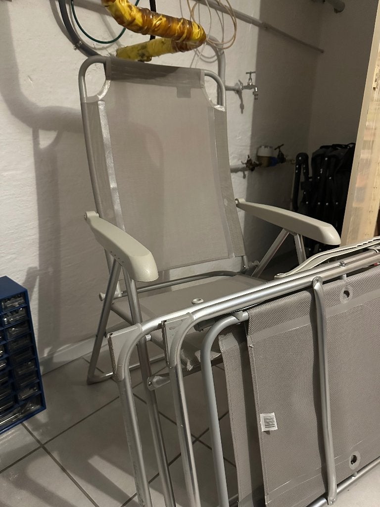 2 campingstoelen Vrijbuiter, Caravans en Kamperen, Ophalen, Zo goed als nieuw, Campingstoel